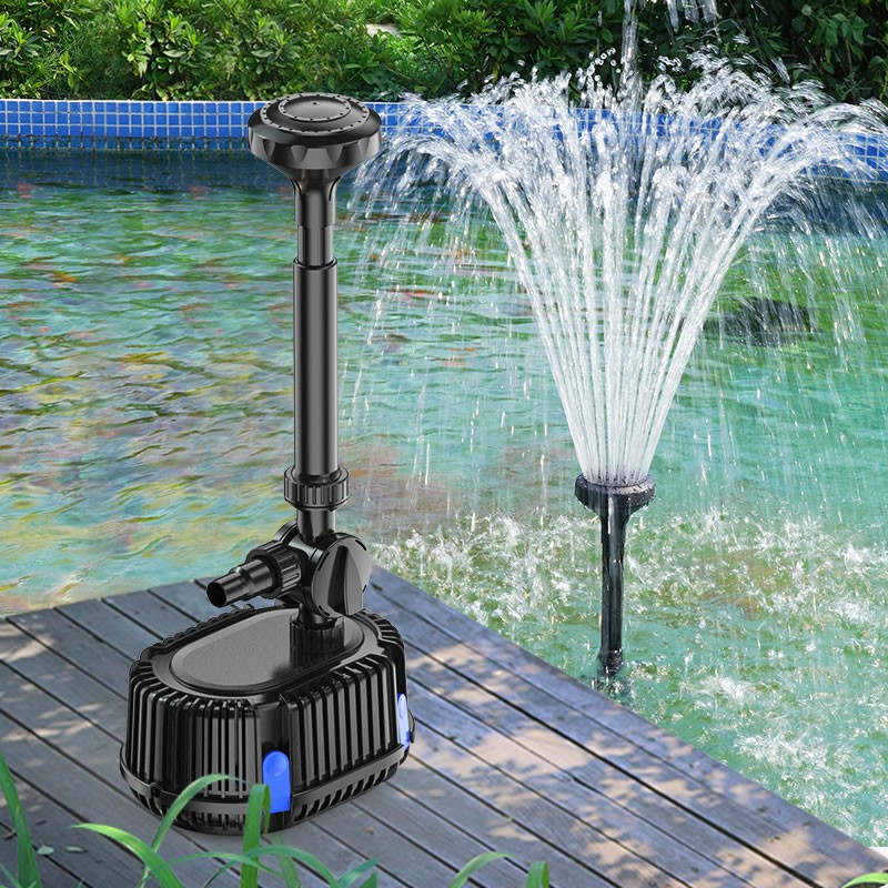 森森格池鱼池水循环系统过滤泵水泵循环增氧小型过滤器过滤喷泉