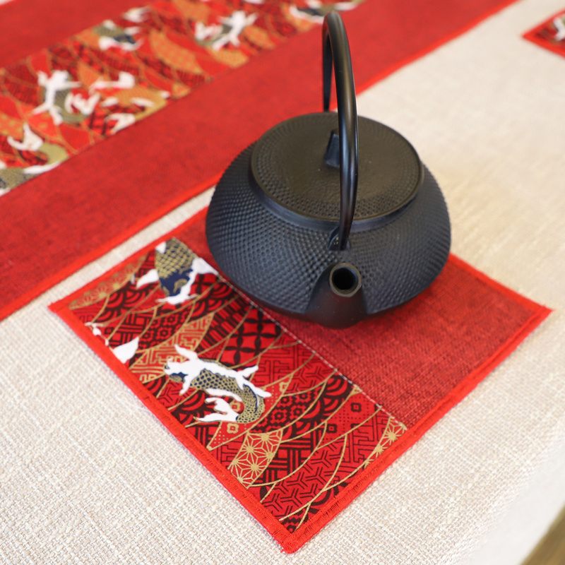 古典布艺茶杯垫 餐垫茶壶垫隔热装饰日式茶席垫子中国风复古典
