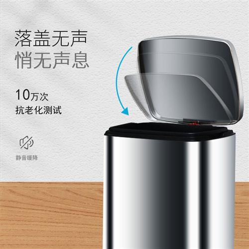 南北京垃圾双桶分类垃圾桶不锈钢公共场合干湿分离厨余四色分类垃