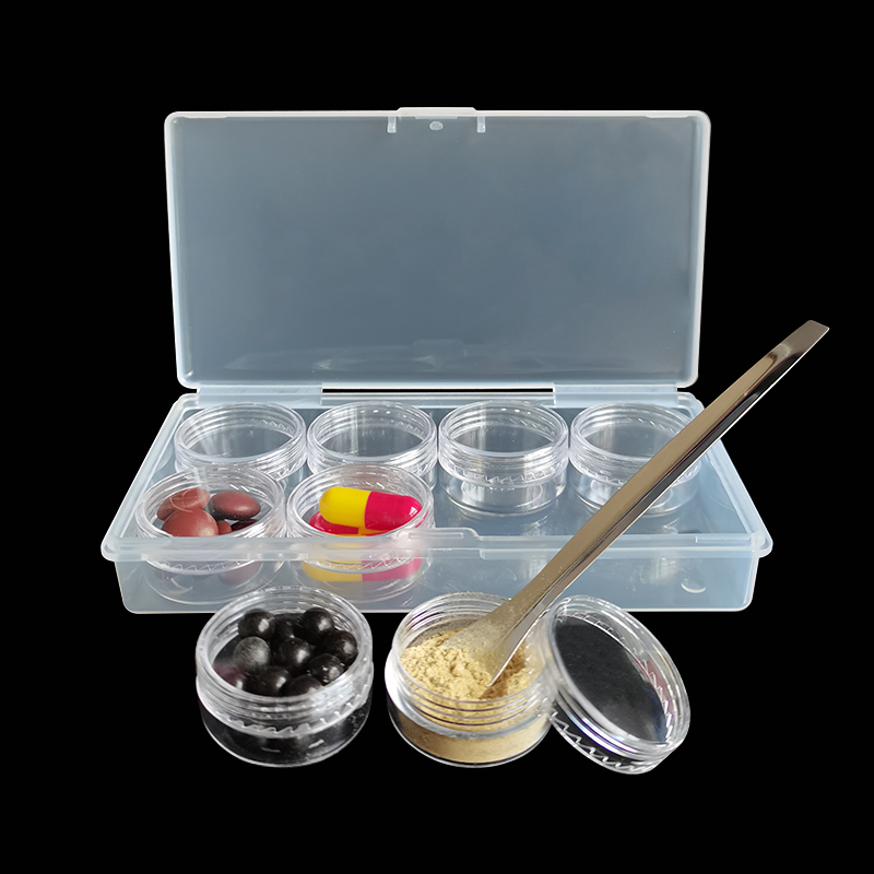 多格粉末分装小药盒透明PS食品级密封防潮随身便携迷你收纳盒旅行