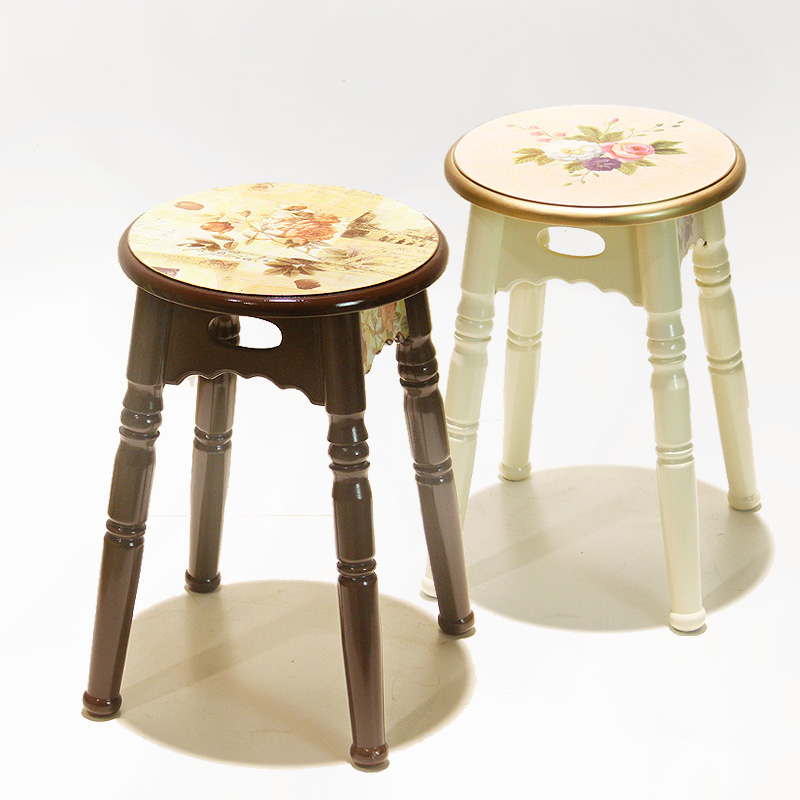 圆凳子家用现代简约整装实木餐桌凳板凳成人客厅北欧凳子时尚创意