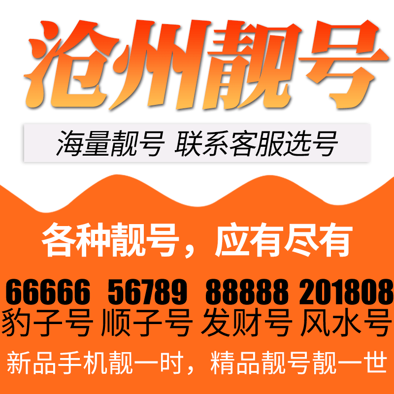 河北省沧州电信卡手机号码靓号好号号选号电话号码卡亮号全国通用