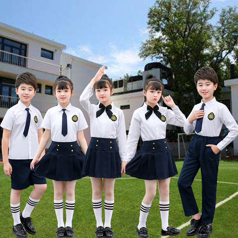 儿童演出服中小学生大合唱团男女诗歌朗诵表演服装幼儿园班服校服
