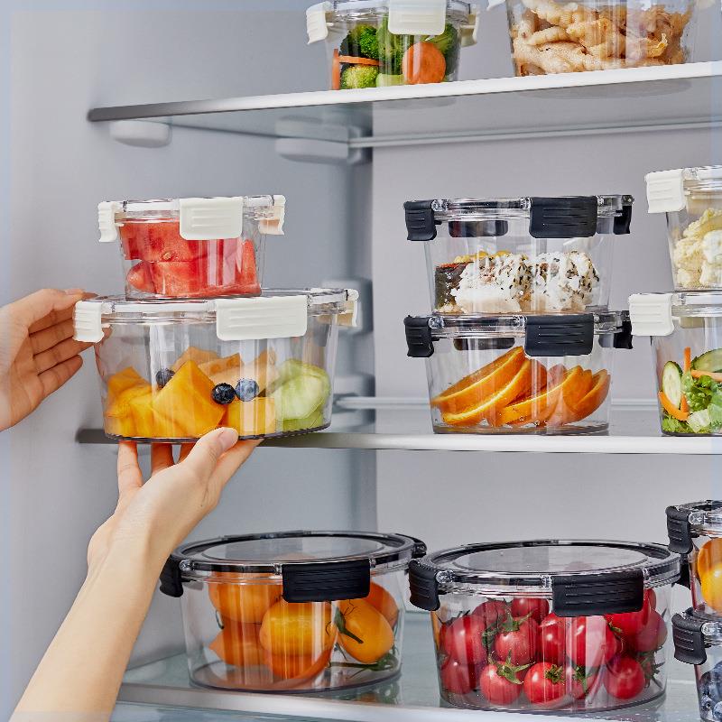 保鲜盒冰箱专用大容量沙拉水果便当盒子家用透明食品级塑料密封盒