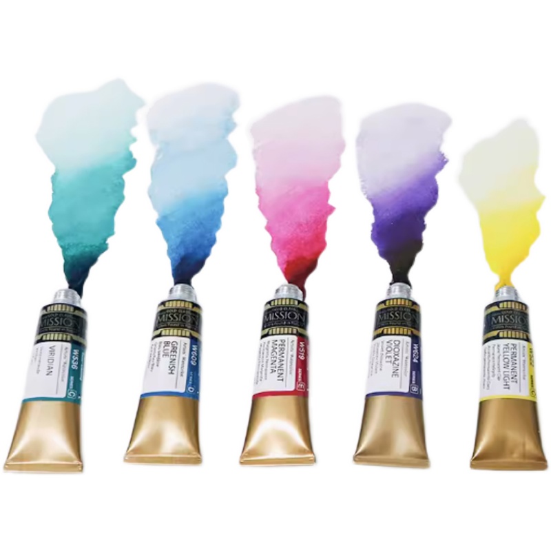 韩国MijELLO/美极乐金级水彩颜料艺术家水彩单一色素自选色分装