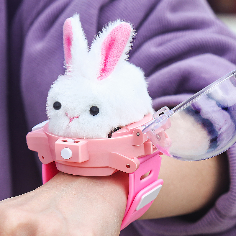小兔子手表儿童玩具遥控毛绒小白兔宝宝女童3岁2幼儿园5女孩男生6