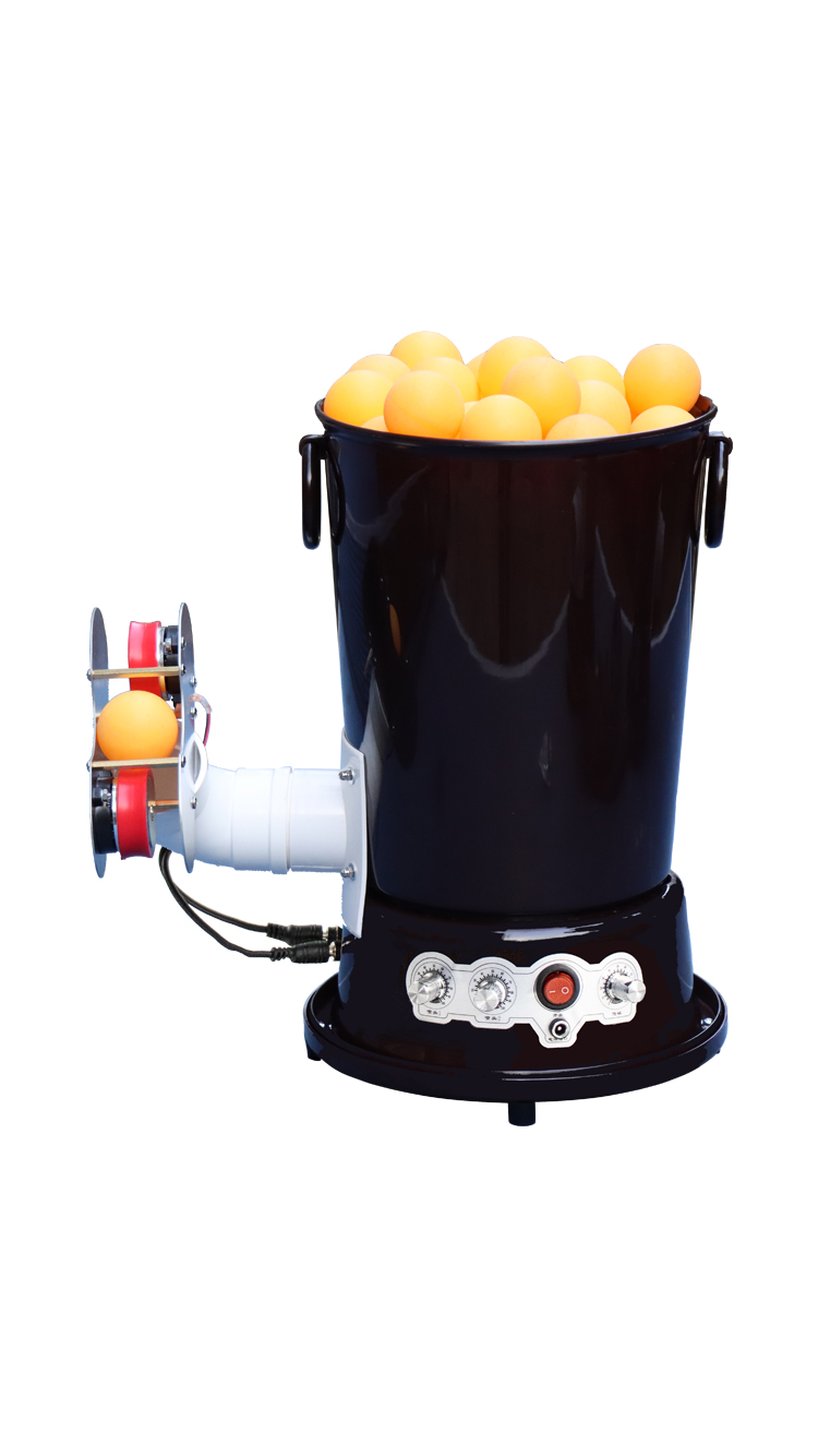 乒乓球发球机自动发球器陪练抛球器可调速大容量插电式便携旋球版