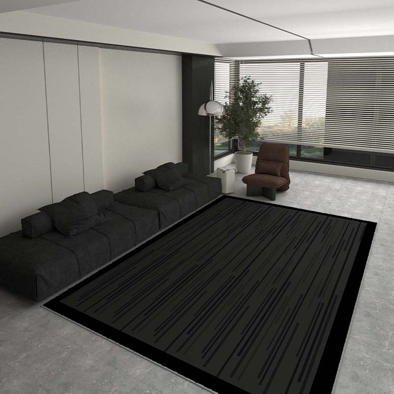 正品地毯客厅2023新款轻奢黑白灰客厅沙发免洗可擦天津茶几垫卧室