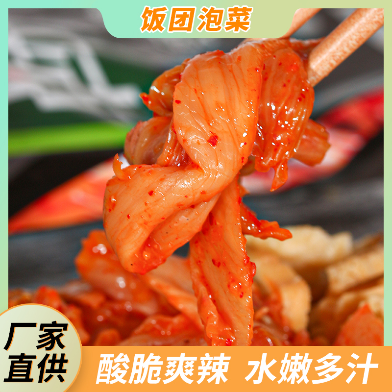 韩国泡菜辣白菜 东北韩式朝鲜族酸腌制下饭菜切件寿司料理专用酱