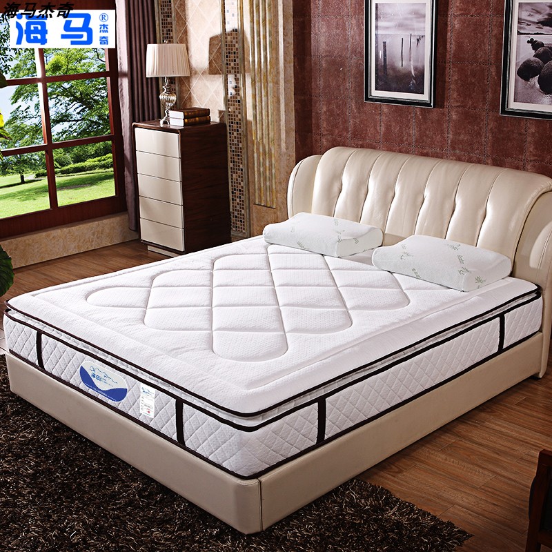 出口 海马杰奇酒店床垫30cm加厚独立弹簧乳胶28超软两用床垫定制