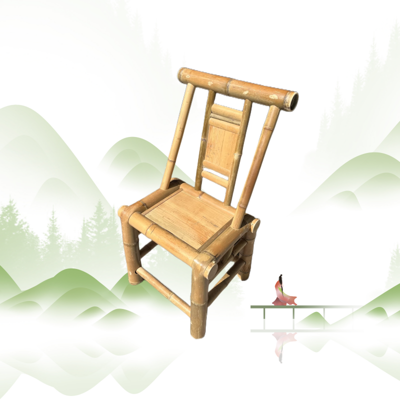 竹椅子靠背椅纯手工老式竹凳子成人藤椅阳台家用竹家具竹桌椅组合