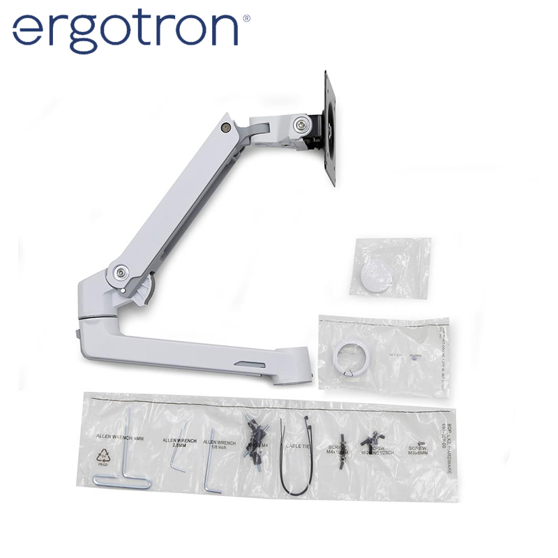 爱格升ergotron98-130-216LX显示器支臂拓展臂升级双屏多屏支架臂