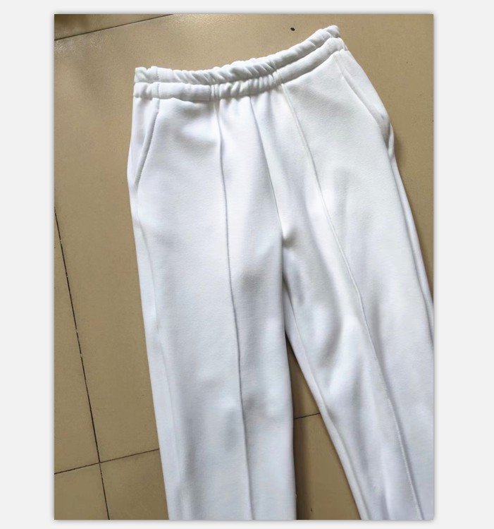 北京小学生纯白色校服裤子冬季加绒款运动裤春秋季中性款