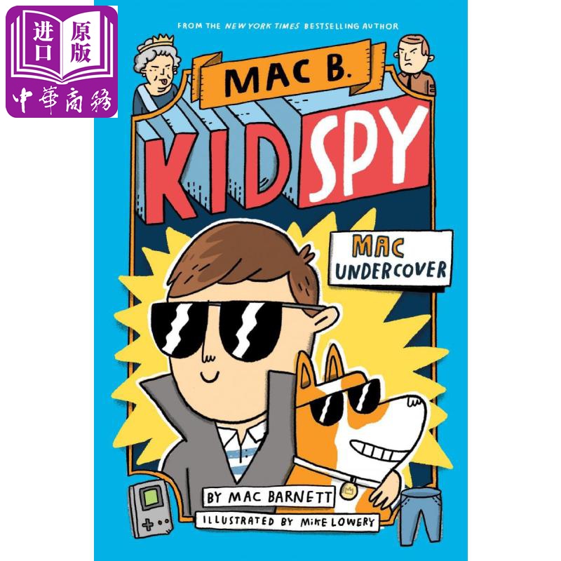 现货 Mac B., Kid Spy ：Mac Undercover (#1)英文原版 黑超特警队：1 Mac Barnett 幽默笑话 漫画绘本 故事【中商原版】