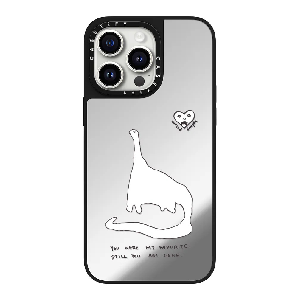 灭绝恐龙casetify适用苹果iPhone15pro max磁吸手机壳14/13/12艺术家音乐人Cursed Shapes古怪暗黑小众保护套