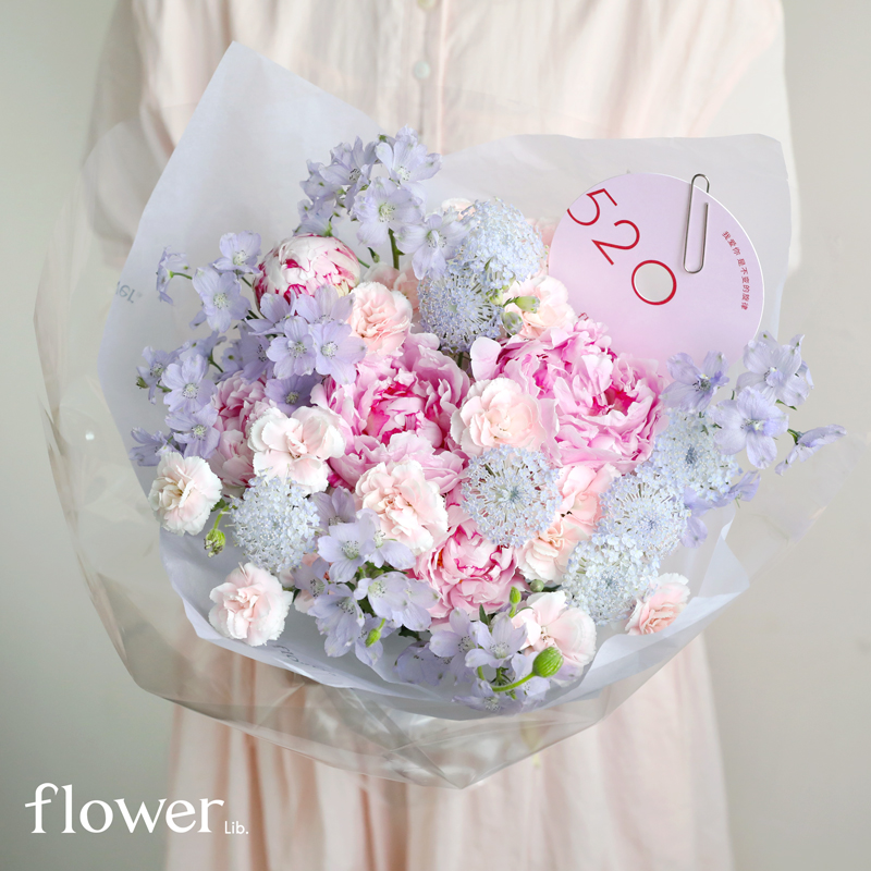 [繁花来信]植物图书馆杭州t同城520鲜花束送女友表白纪念生日礼物