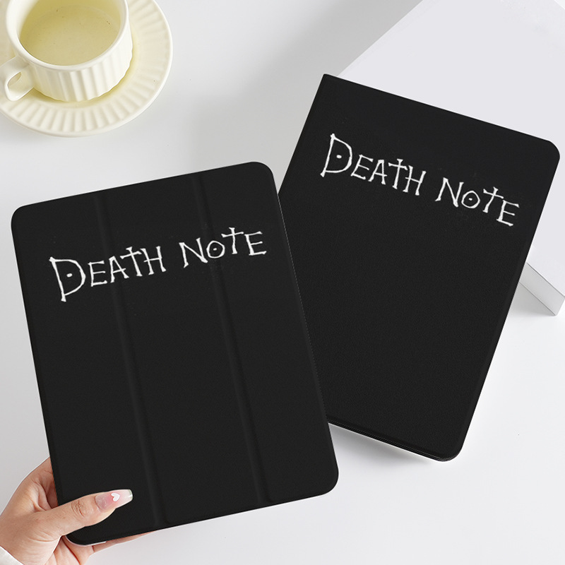 简约黑色死亡笔记iPad保护壳Air4苹果mini6平板壳适用pro新品包邮