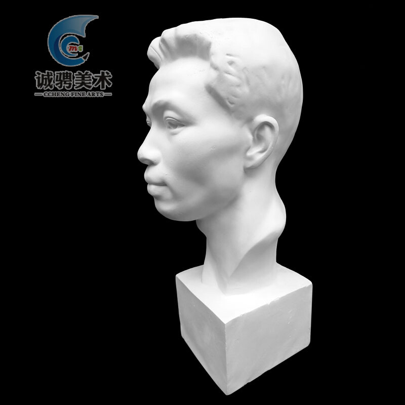 青年中国石膏头像人物石膏像中国青年教具美术素描静物雕塑摆