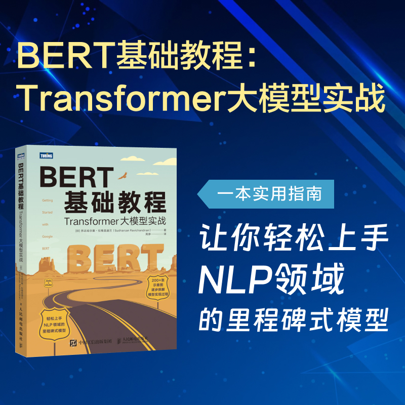 BERT基础教程 Transformer大模型实战 自然语言处理模式实战 chatgpt人工智能机器人学习深度学习计算机书籍 人民邮电出版社正版书