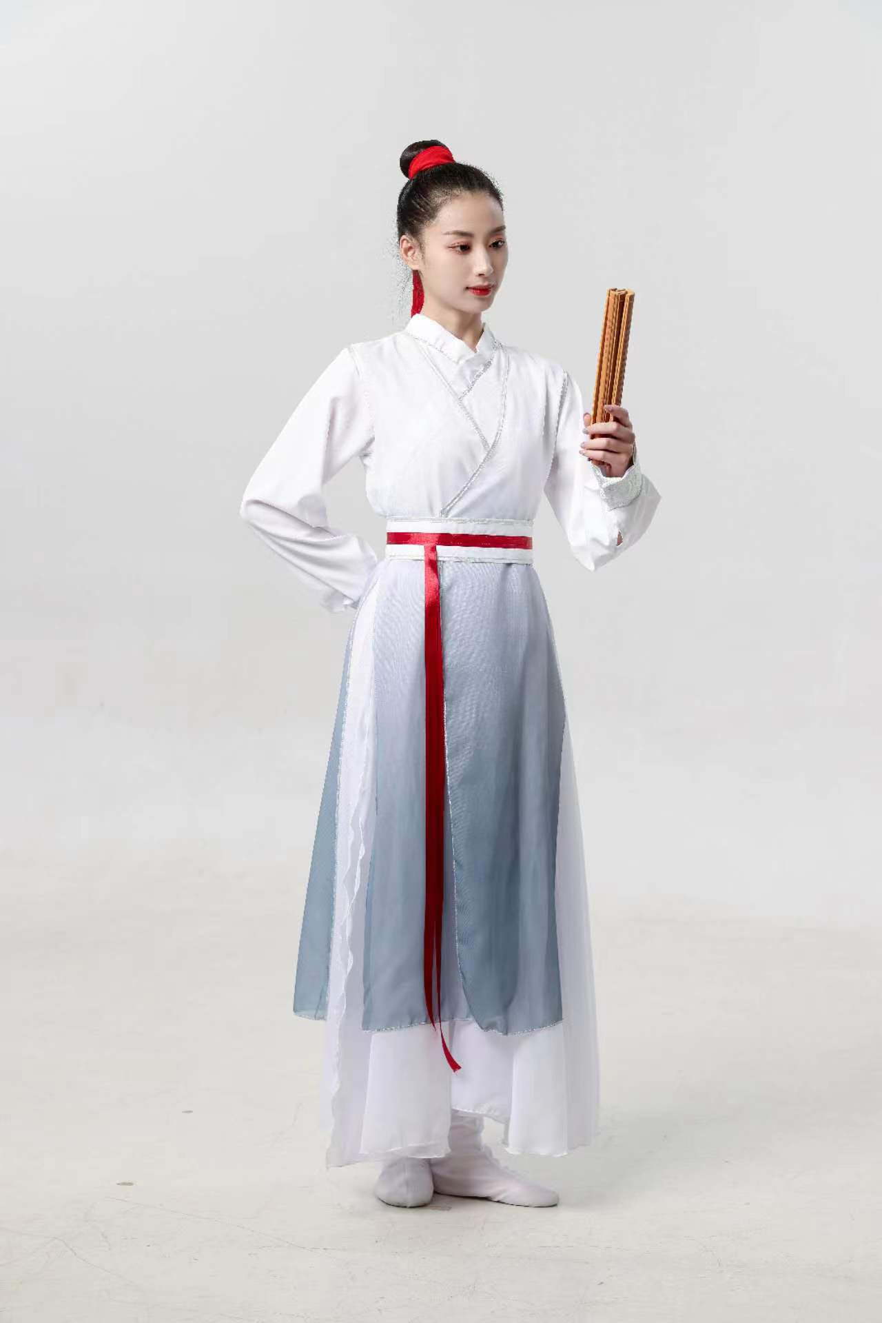 新款古典舞蹈服扇子舞壮志少年行中国风三字经诗歌朗诵合唱儿童演