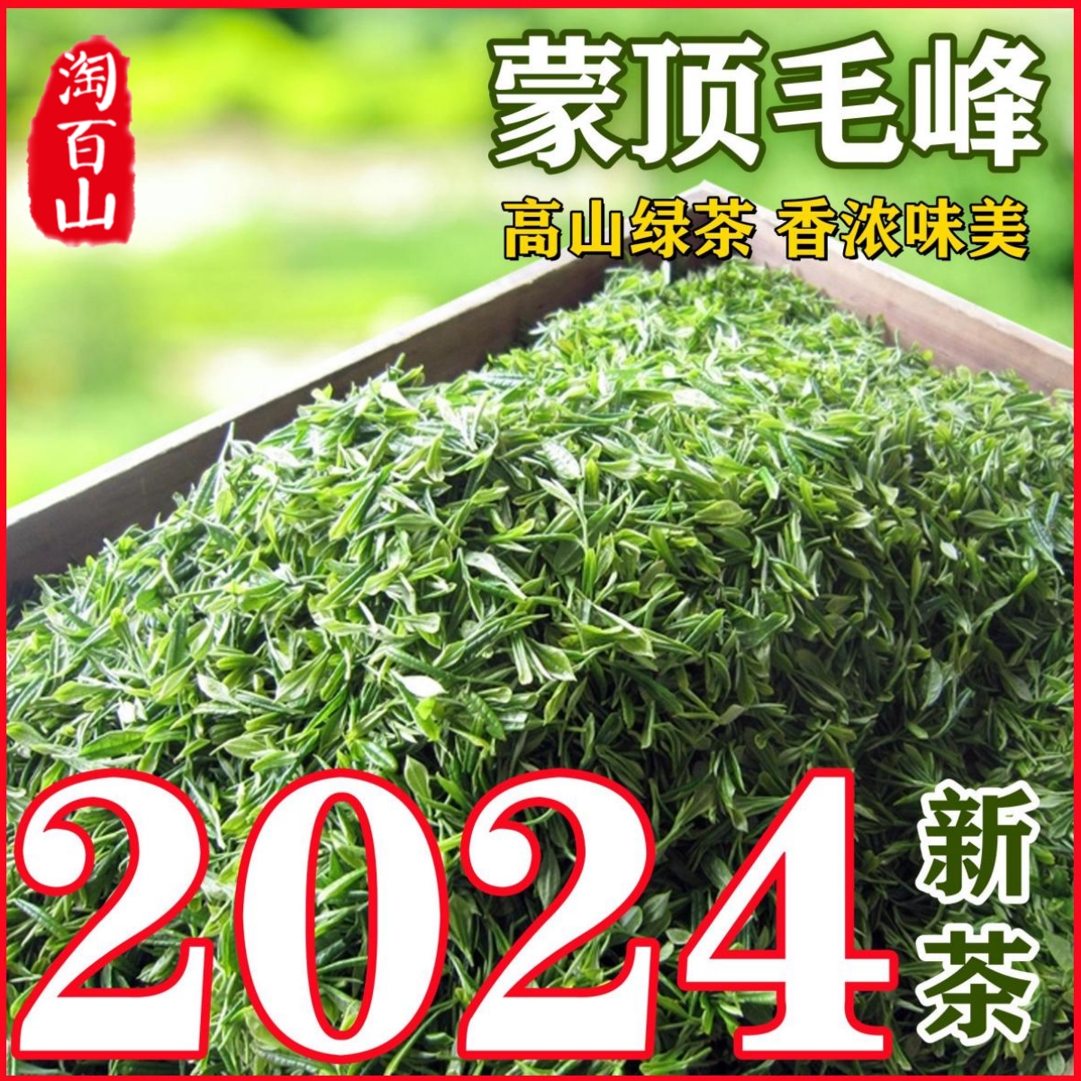 2024年新春茶 蒙顶毛峰绿茶 四川蒙顶山茶 高山绿茶散装500g