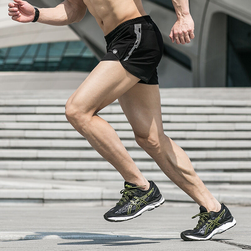 雷魅运动跑步短裤男三分速干马拉松薄款透气健身训练宽松运动短裤