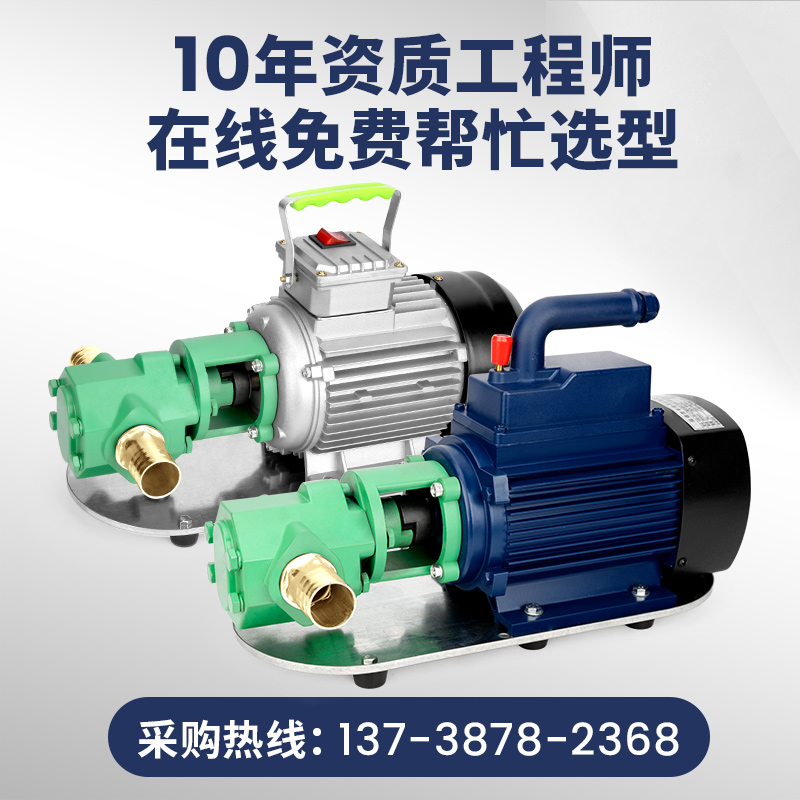 推荐上海自吸式齿轮泵220/380v柴油液油食用油高粘度不锈钢电动抽