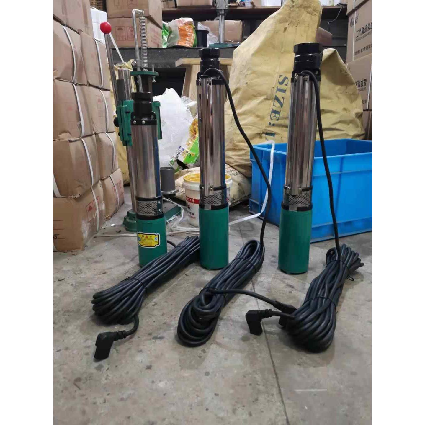 上海人民农用电动车直流潜水泵12v高扬程24v48v60v叶轮泵深井泵高