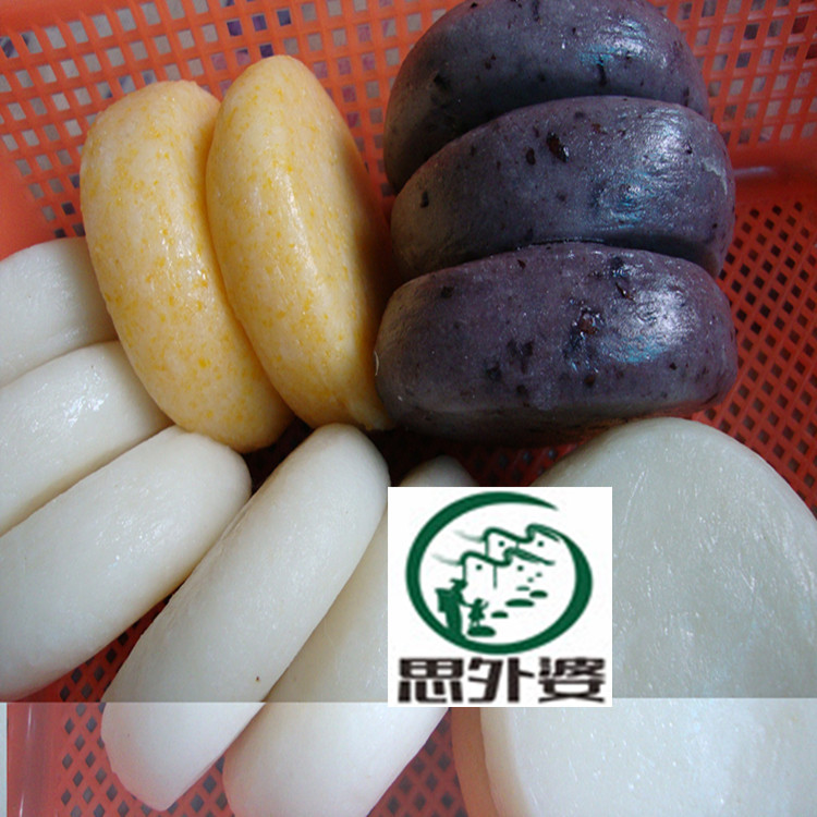 贵州特产 手工制作白糯米黑糯米玉米高梁杂粮小糍粑500g
