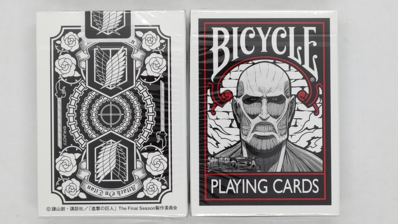 美國進口 Bicycle ATTACK OF TITANS 進擊的巨人 動漫卡通 撲克牌