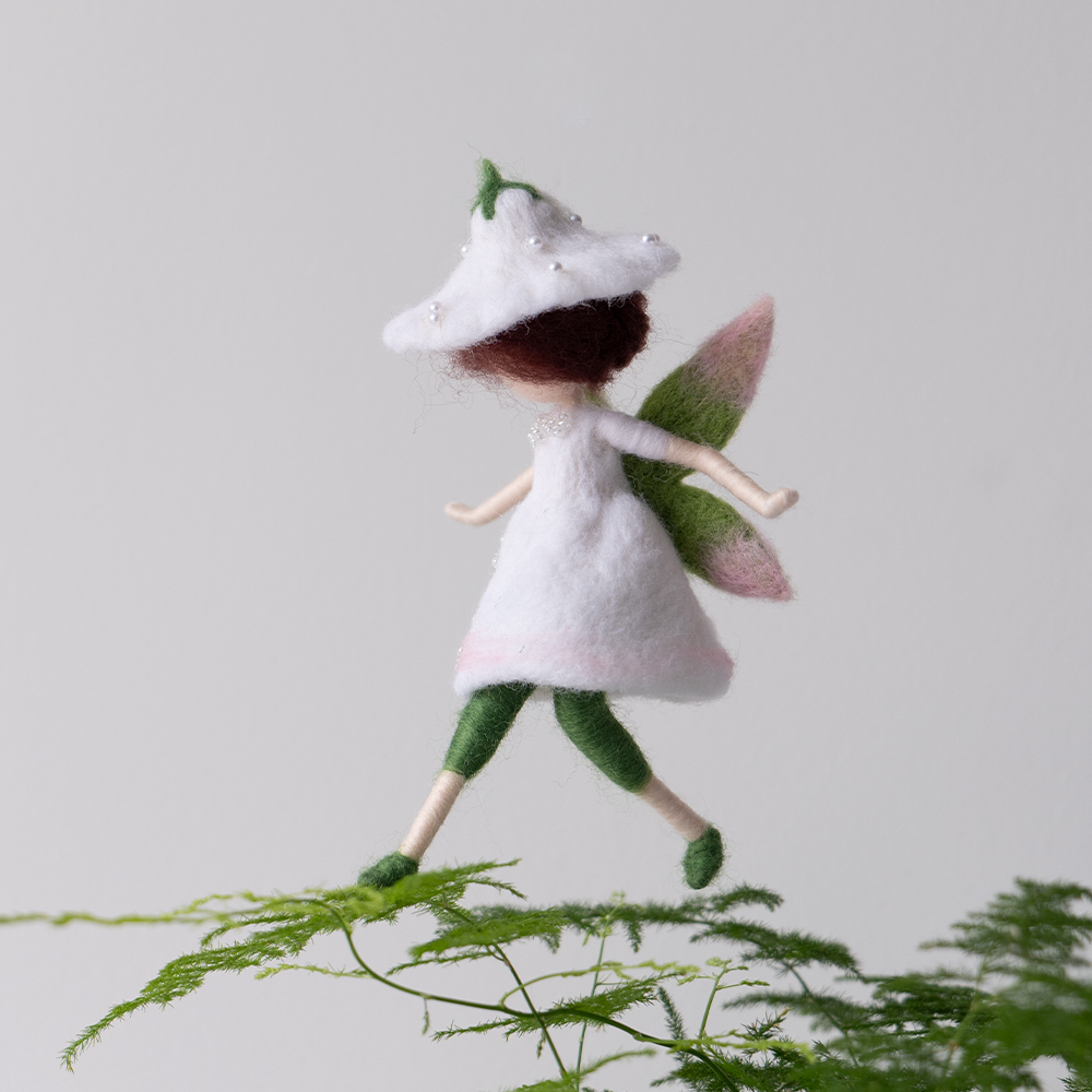 羊毛毡DIY戳戳乐淡雪天使娃娃玩偶材料包朋友爱的礼物手作成品