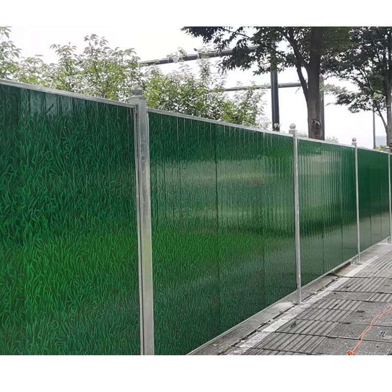 苏州PVC围挡工地施工塑料道路工程临时围墙市政建筑挡板彩钢围栏