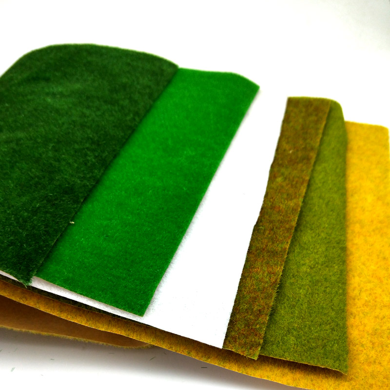 DIY手工 建筑模型材料沙盘室外景观绿色草皮尼龙草坪 草皮纸草地