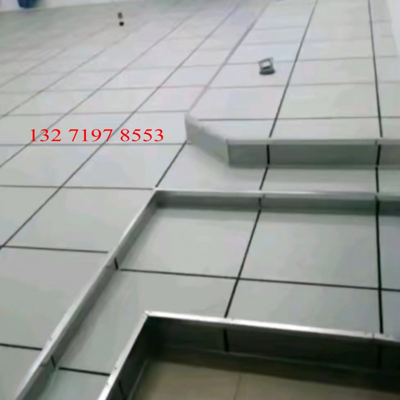 重庆防静电地板600600机房瓷砖面学校国标全钢陶瓷PVC活动高架空
