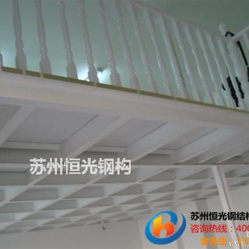苏州室内钢楼梯钢结构建阁楼钢构平台货架