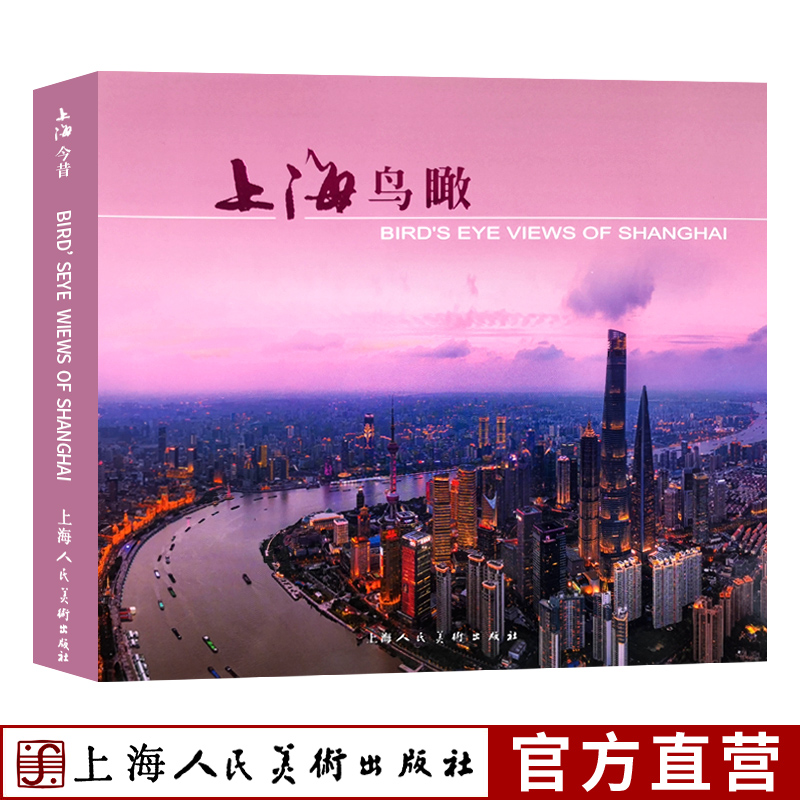 上海鸟瞰（双语版） 上海城市风景自然风景夜景鸟瞰摄影图集上海图书馆从陆家嘴鸟瞰北外滩上海美丽风光图片集上海人民美术出版社