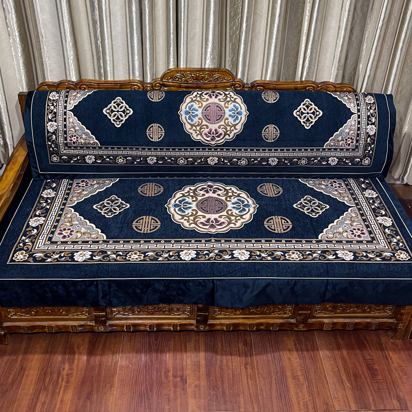 西藏包邮藏床坐垫靠背巾一套卡垫上的毯子一套防滑藏式沙发垫罩巾