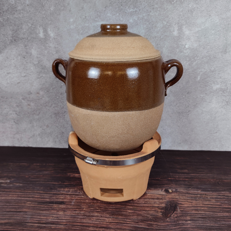 老式土砂锅炖锅砂罐煲汤家用陶瓷沙罐燃气小沙锅乡村养生煨汤瓦罐