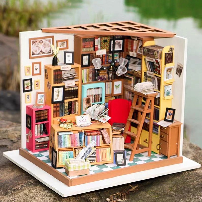 若态立体益智微缩拼装模型DIY小屋手工制作木制创意礼物山姆书店