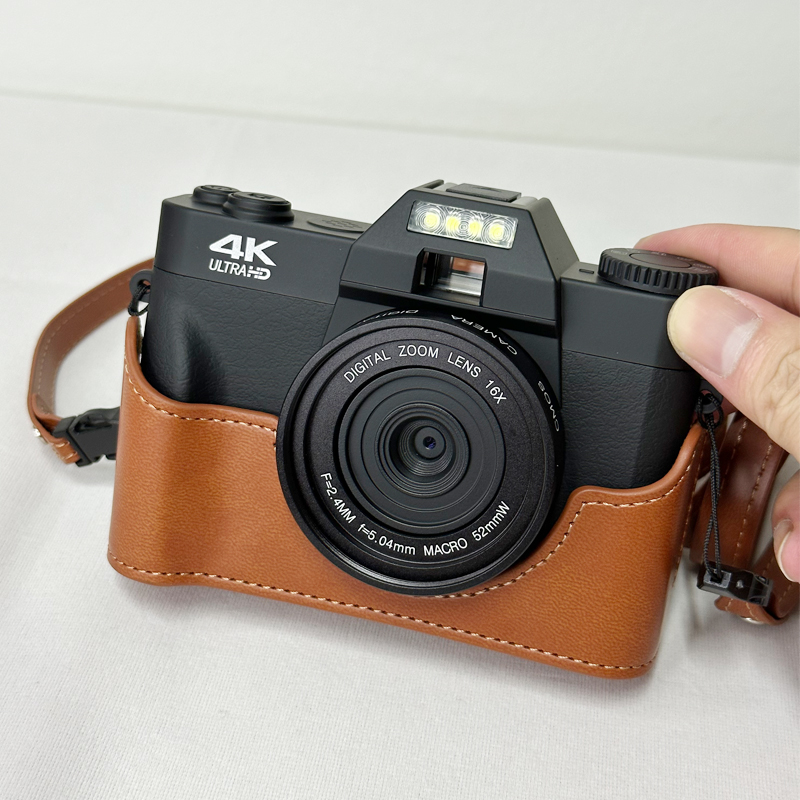 卡诺朗相机咖啡色皮套带挂绳 R10相机专用皮套