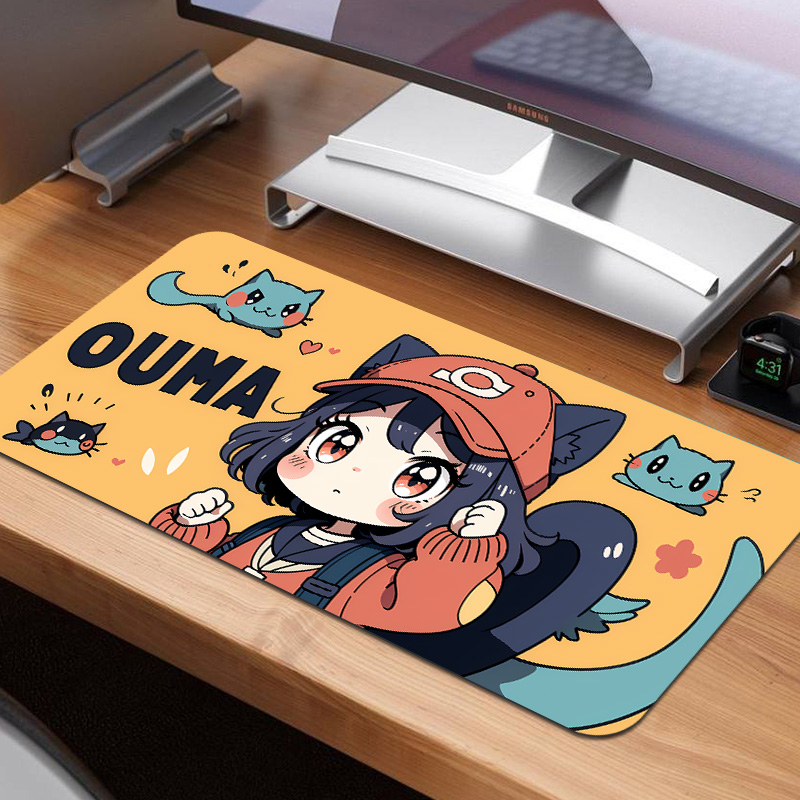 龙猫超大号鼠标垫办公游戏电脑键盘桌垫可爱女生桌面垫滑鼠垫定制