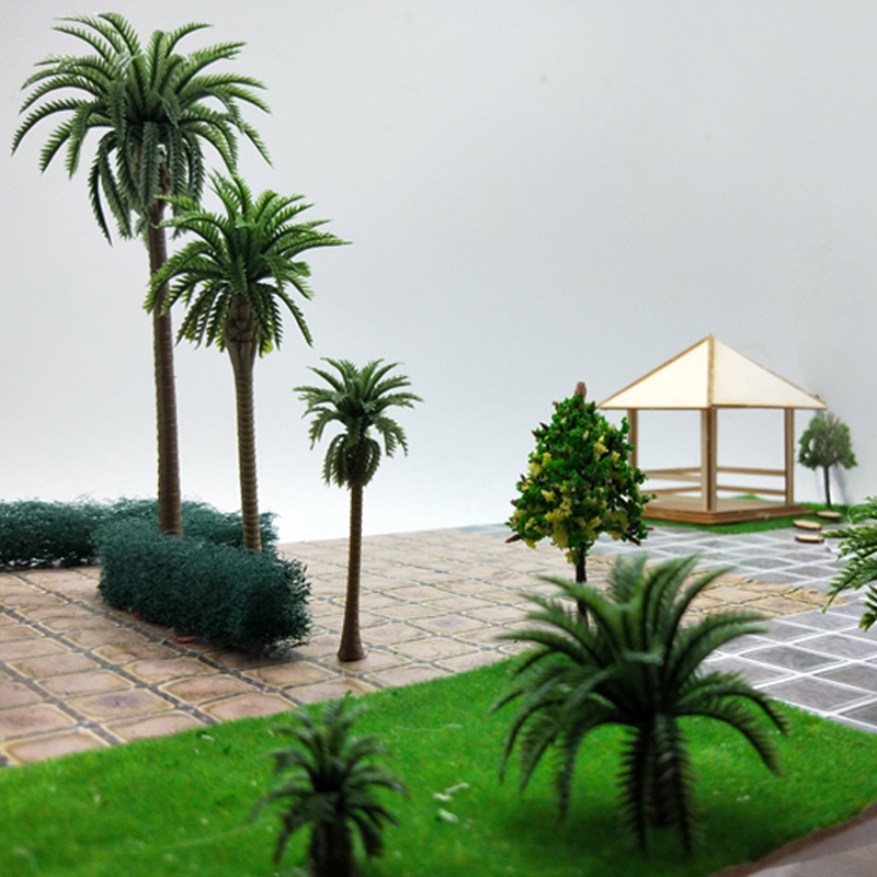 模型树 沙盘模型场景制作成品树DIY制作景观建筑模型材料 椰子树