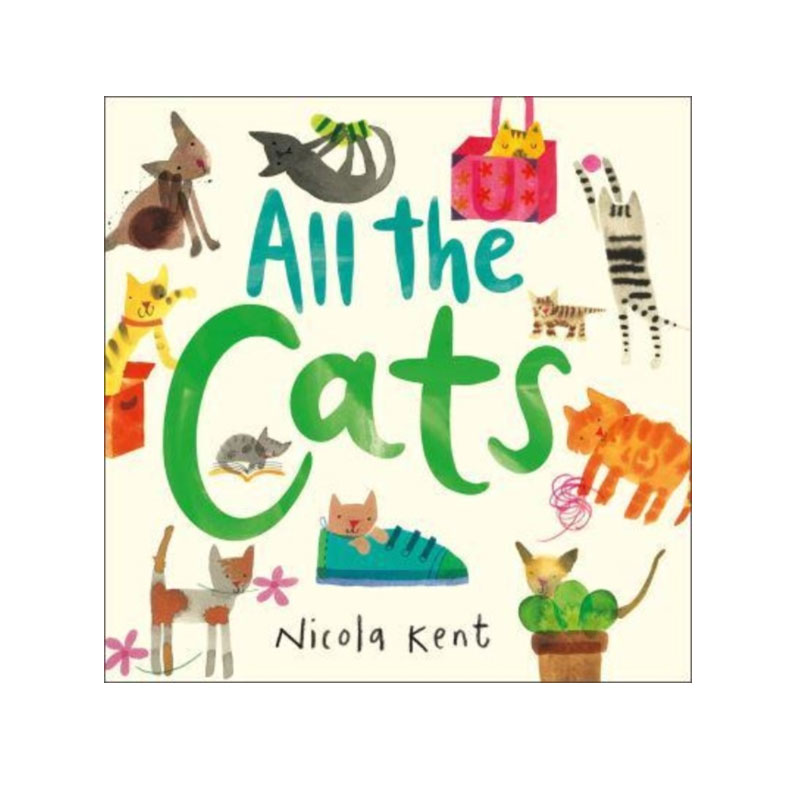 预售 英文原版 所有的猫咪 All the Cats 2-5岁 Nicola Kent 幼儿英语启蒙图画绘本 安徒生出版社 24年1月新品
