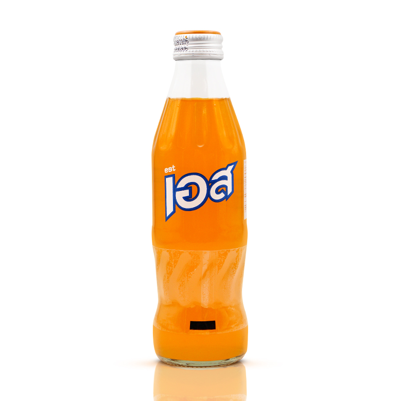 泰国进口est橙味汽水夏季清爽饮品250ml 泰国本土芬达2023年新货