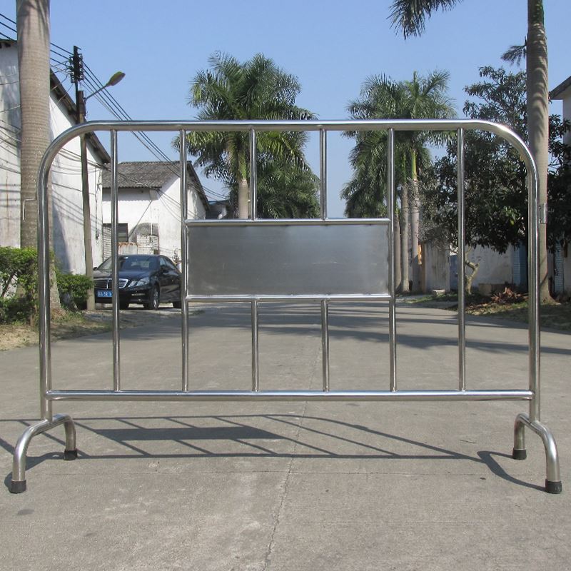 。顺路科技1.5米不锈钢护栏护栏带板交通道路可移动防撞栏围栏定