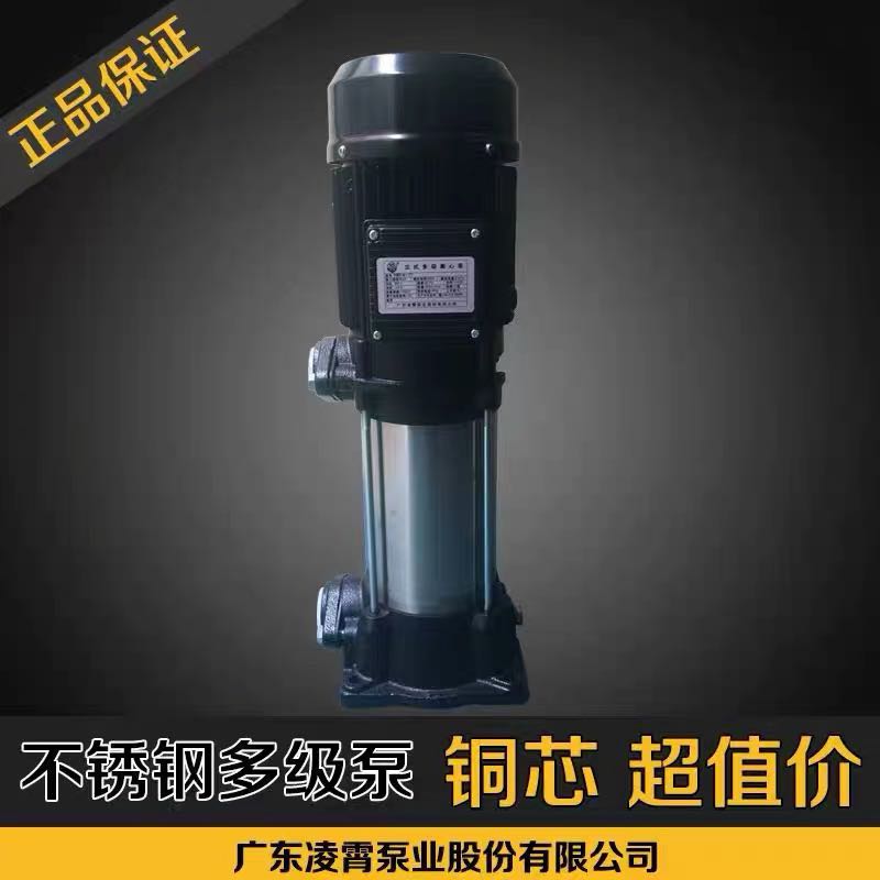广东凌霄水泵不锈钢立式多级离心泵VM2-9高压泵清水泵管道增压泵