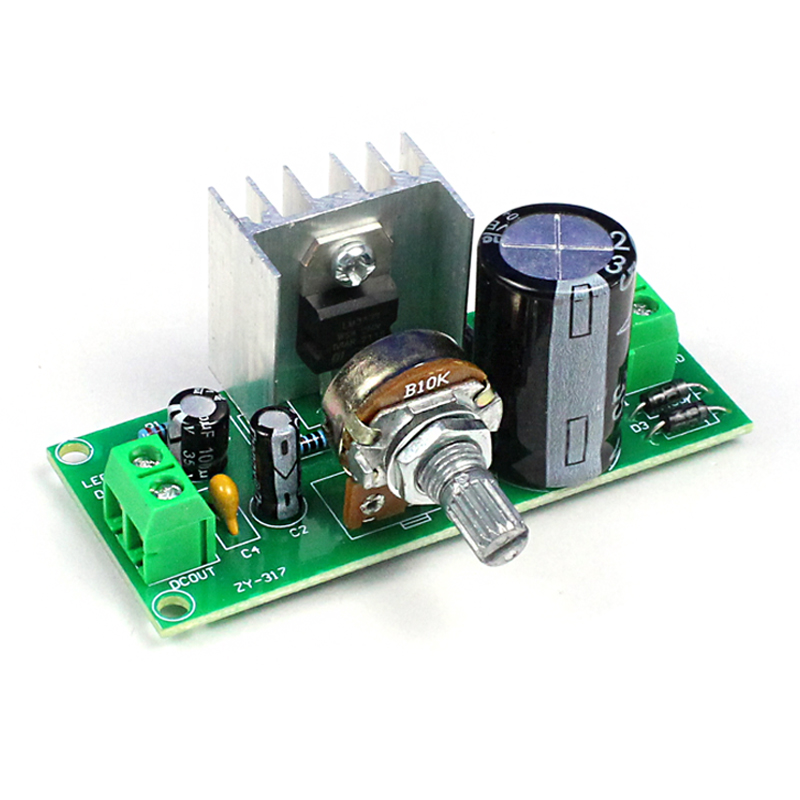 极速(散件)简易型LM317可调稳压直流电源套件 电子元器件DIY焊接
