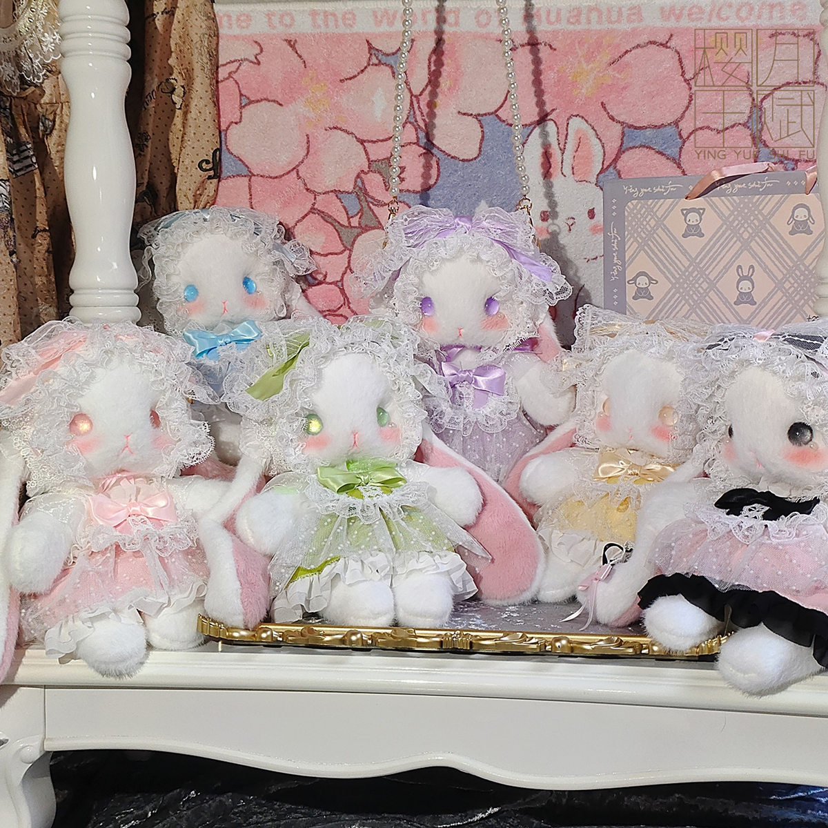 【24年定款】樱月十赋品牌原创lolita玩偶兔立体包-樱月兔-六色