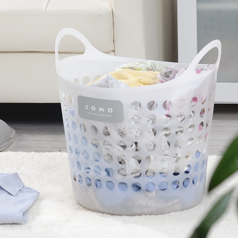 日本进口脏衣篮杂物篮衣物收纳篮玩具收纳筐卫生间卫浴收纳洗衣篮