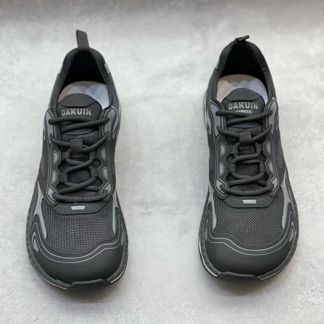 广州新款休闲科技布网低帮系带男士超轻鞋透气芒果运动男鞋-21A35